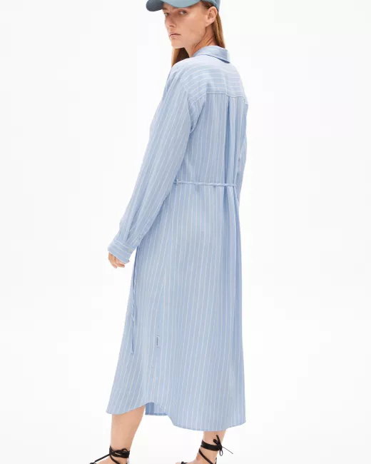 Armedangels - Robe tissée en lin MATHAA LINO STRIPES Armedangels - Robe tissée en lin MATHAA LINO STRIPES