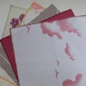 Set of 5 Upcycled Fabric Handkerchiefs