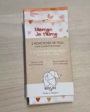 Set of 5 Upcycled Fabric Handkerchiefs