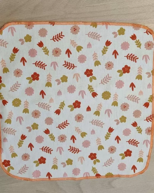 Set van 5 upcycled stoffen zakdoeken