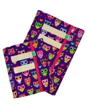 Vlop - Protège-cahier réutilisable Hiboux 