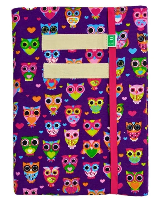 Vlop - Protège-cahier réutilisable Hiboux 