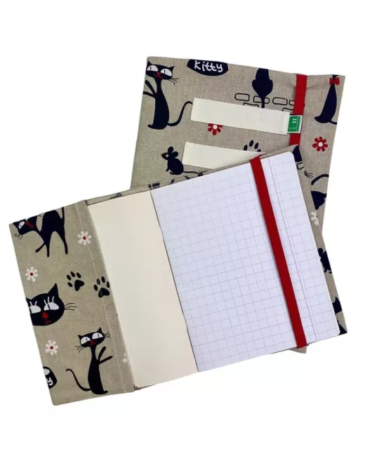 Vlop - Protège-cahier réutilisable Matous