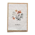 Seeded card - Fleuri Merci rond