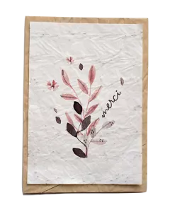 Bloeikaart - Fleuri Merci bouquet Bloeikaart - Fleuri Merci bouquet