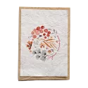 Seeded card - Fleuri Anniversaire rond