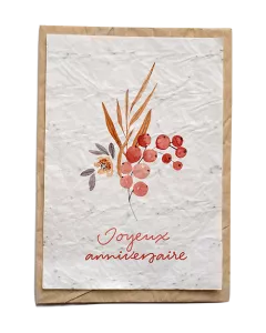 Carte ensemencée – Fleuri Anniversaire bouquet Carte ensemencée – Fleuri Anniversaire bouquet