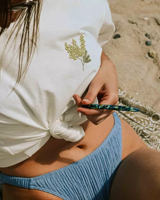 HYDRA Studio - Barette à cheveux Louise en fibre végétale HYDRA Studio - Barette à cheveux Louise en fibre végétale