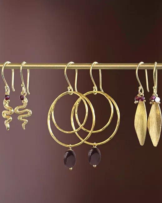 Enjoyable Aventurine Gold Plated Earrings