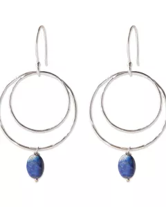 A Beautiful Story - Boucles d'oreilles Enjoyable Lapis Lazuli Plaqué Argent