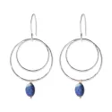 Boucles d'oreilles Enjoyable Lapis Lazuli Plaqué Argent