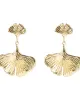 Expressive Rose Quartz Gold Plated Earrings
