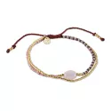 Bracelet Soothing Quartz Rose Doré