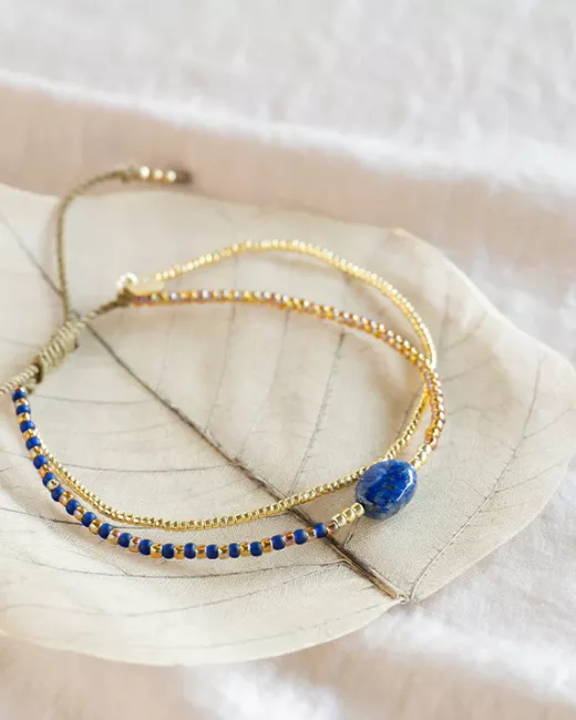 Soothing Rozenkwarts Armband Goudkleurig