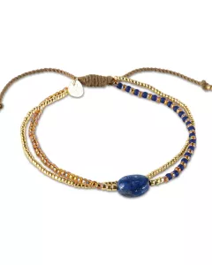 Soothing Rose Quartz Bracelet Gold Colored