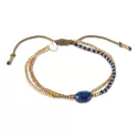 Bracelet Soothing Lapis lazuli Doré