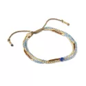 Reflection Lapis lazuli Armband Goudkleurig