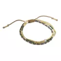 Bracelet Reflection Labradorite Doré