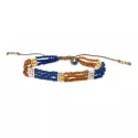 Bracelet Harmonious Lapis lazuli Doré