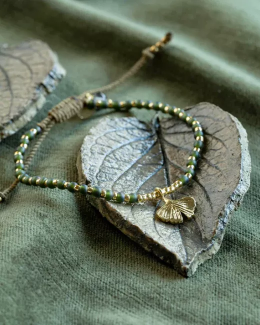 Reflection Labradoriet Armband Goudkleurig