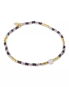 Soothing Rozenkwarts Armband Goudkleurig