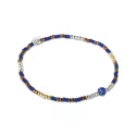 Bracelet Sensible Lapis lazuli Argenté