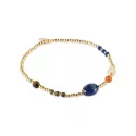 Bracelet Amuse Lapis lazuli Doré