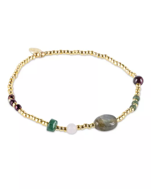 Reflection Labradoriet Armband Goudkleurig