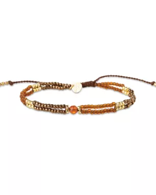 Amuse Labradoriet Edelsteen Mix Armband Goudkleurig