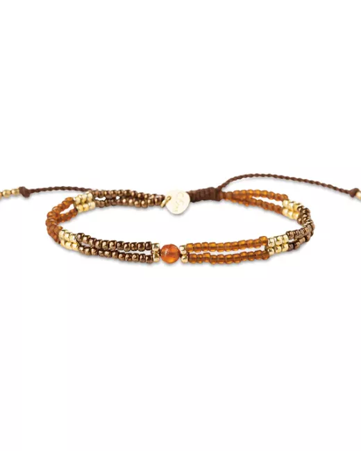 Amuse Labradoriet Edelsteen Mix Armband Goudkleurig
