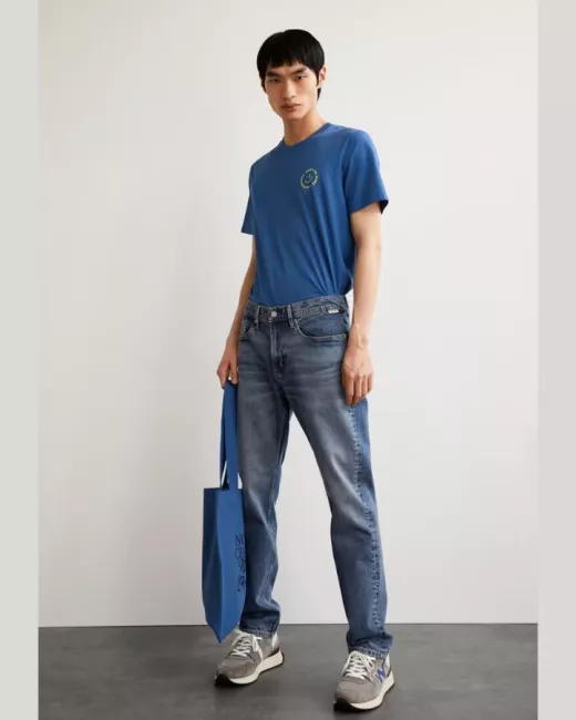 ARMEDANGELS - T-shirt JAAMES SMILEY en coton bio