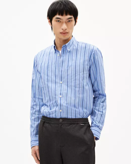 ARMEDANGELS - Chemise en coton biologique GAVRAA STRIPES