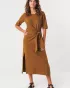 Mid-length dress in organic cotton KALA