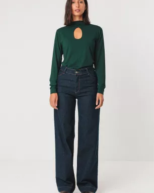 SKFK - Pantalon denim brut en coton bio AINHIZE