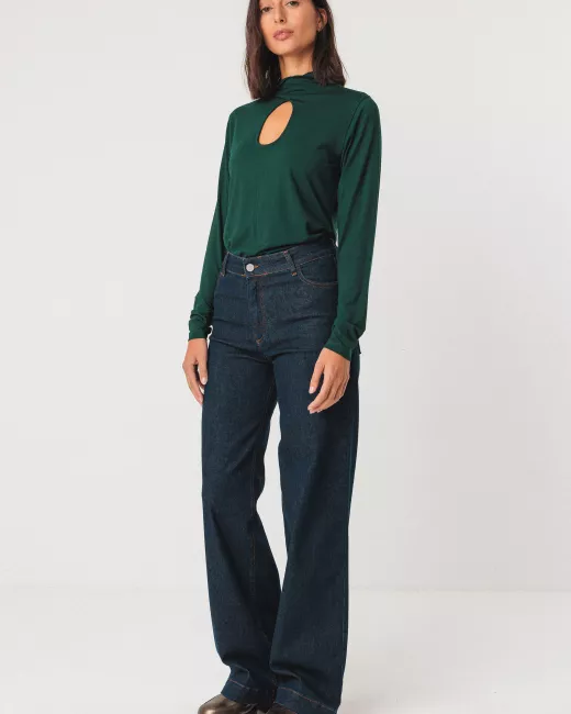 SKFK - Pantalon denim brut en coton bio AINHIZE