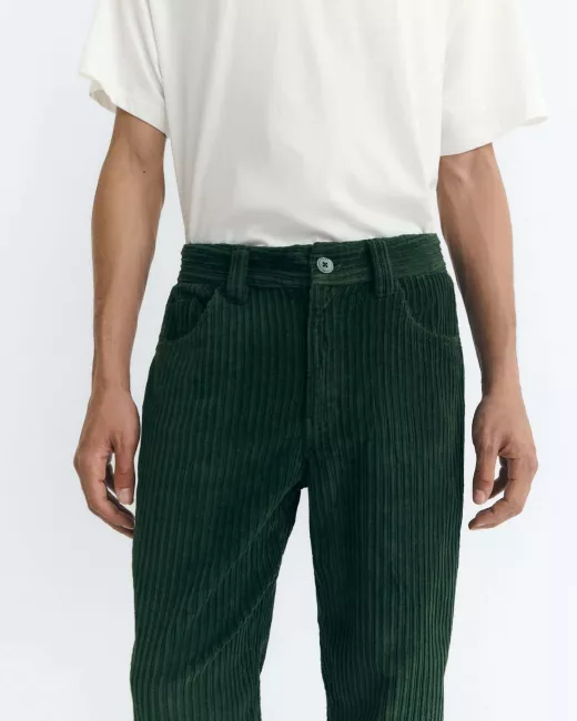 CHOCOLATE CORDUROY FIVE POCKETS PANTS