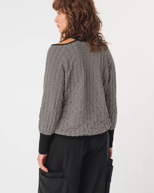 Batwing-sleeve sweater LEDEA