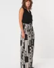 SKFK - Pantalon palazzo à taille haute BASABE