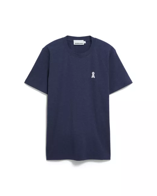 ARMEDANGELS - T-shirt ICONIC Å MAARKOS MLNG bleu en coton bio