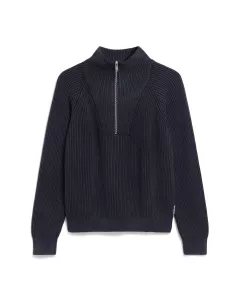 Organic cotton trucker collar sweater RONYIAAS GMT DYE