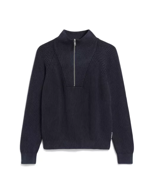Organic cotton trucker collar sweater RONYIAAS