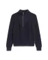 Organic cotton trucker collar sweater RONYIAAS GMT DYE