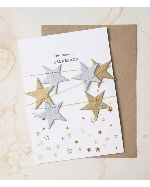 Carte Guirlande – Stars