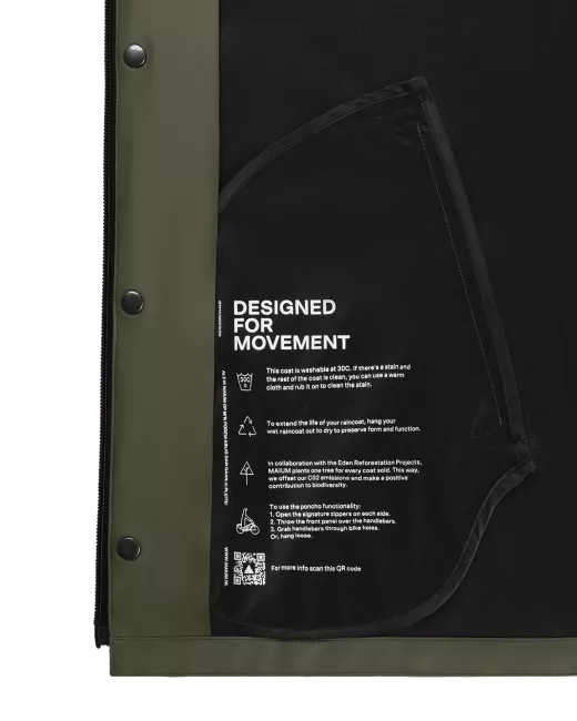 MAIUM - Manteau de Pluie - Original Short - Army green