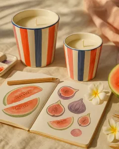 Bougie fleurissante Bougie fleurissante