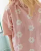 Waffle-textured organic cotton pyjama