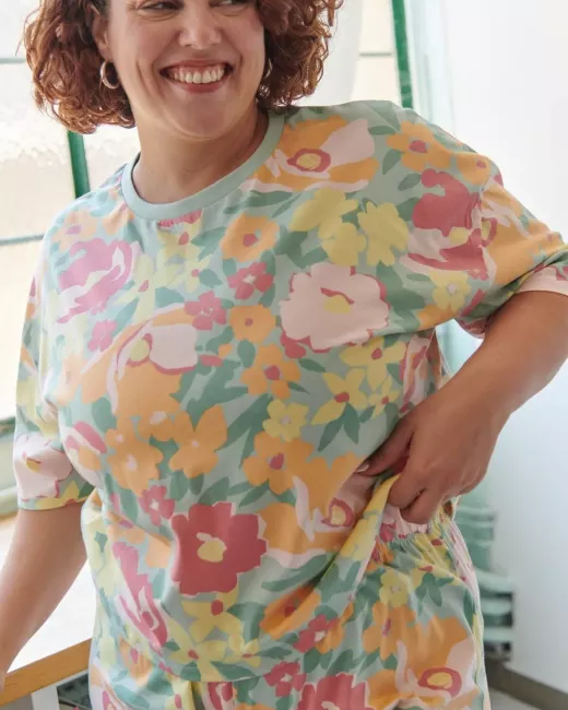 Lang biologisch katoenen pyjama Lang biologisch katoenen pyjama