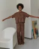 Long organic cotton pajama - Allamanda Vert