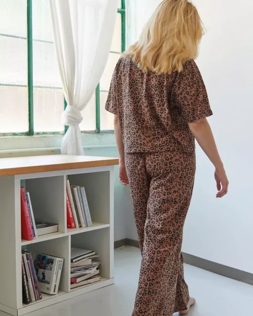 Long organic cotton pajama - Allamanda Vert Long organic cotton pajama - Allamanda Vert