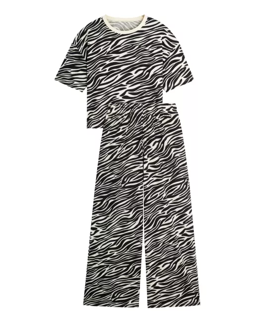 We are Jolies - Pyjama long en coton bio - Zèbra